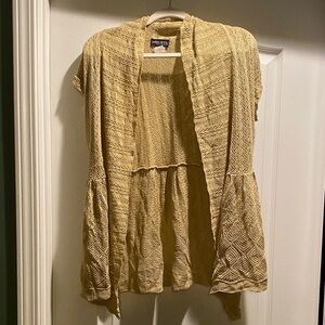 Chic Mustard Open-Front Cardigan
